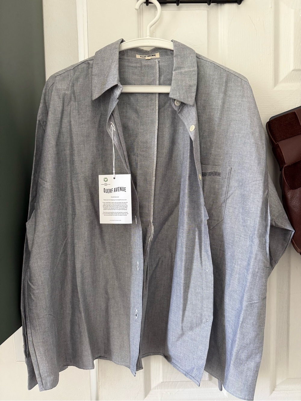 Djerf Avenue Breezy Top in Light Gray